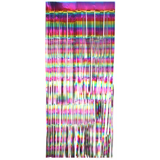 Rainbow Foil Door Curtain