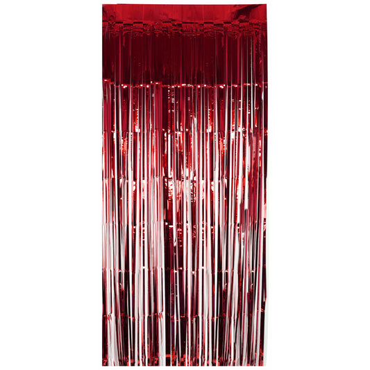 Red Foil Door Curtain