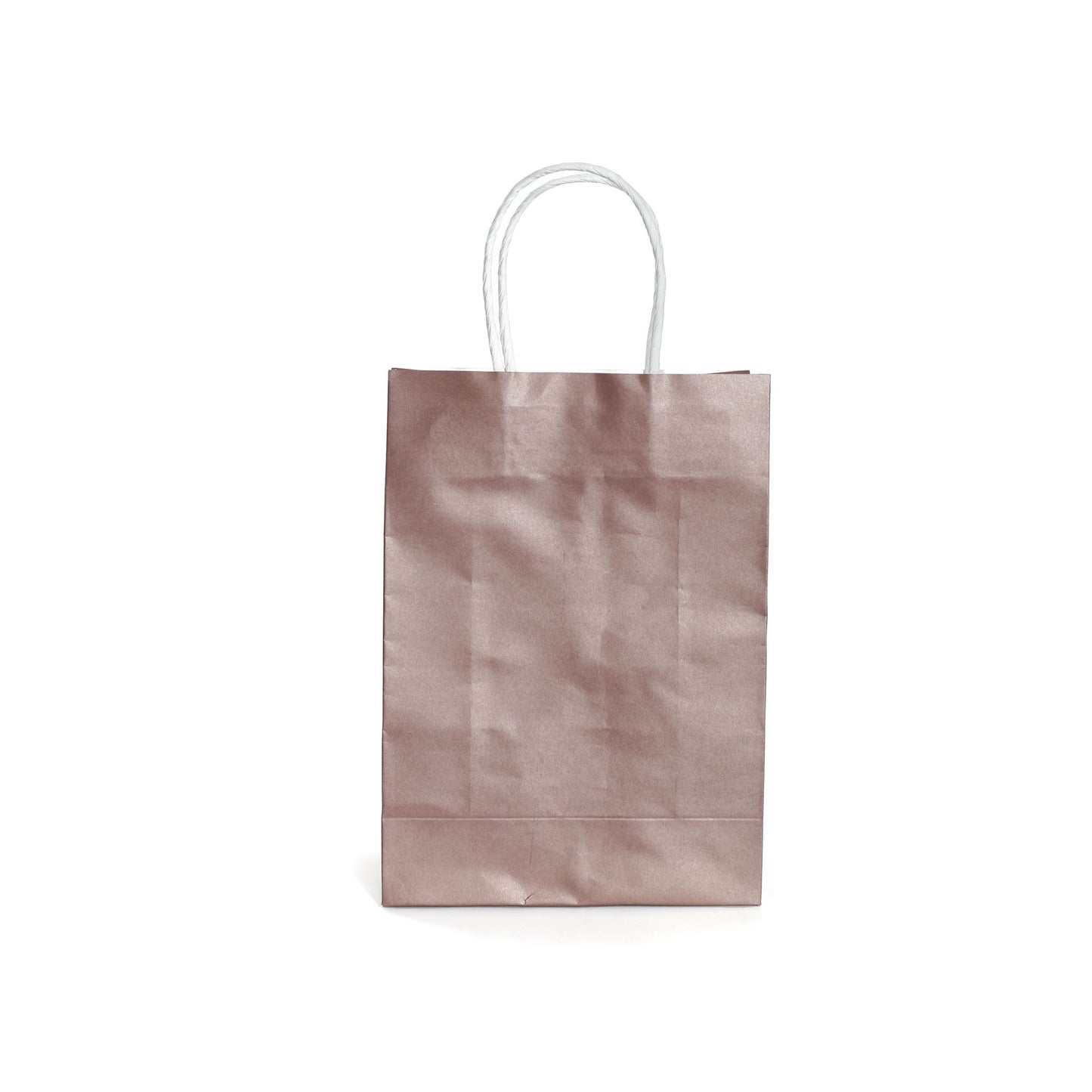 Rose Gold Paper Bag with Handles