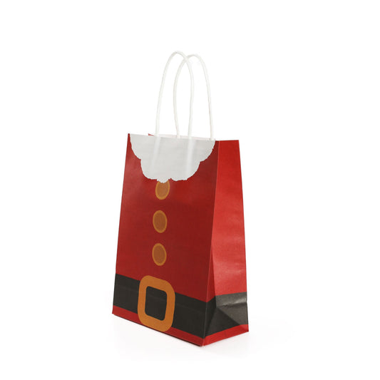 Santa Suit Design Paper Bag with Handles