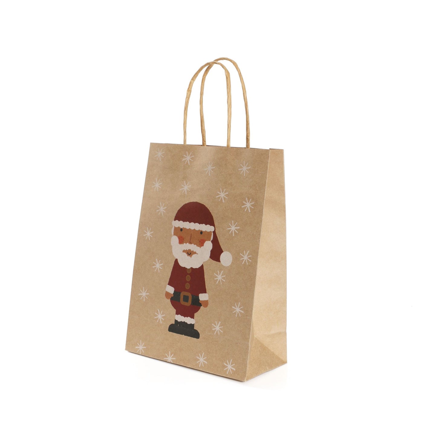 Santa and Nutcracker Paper Bag with Handles