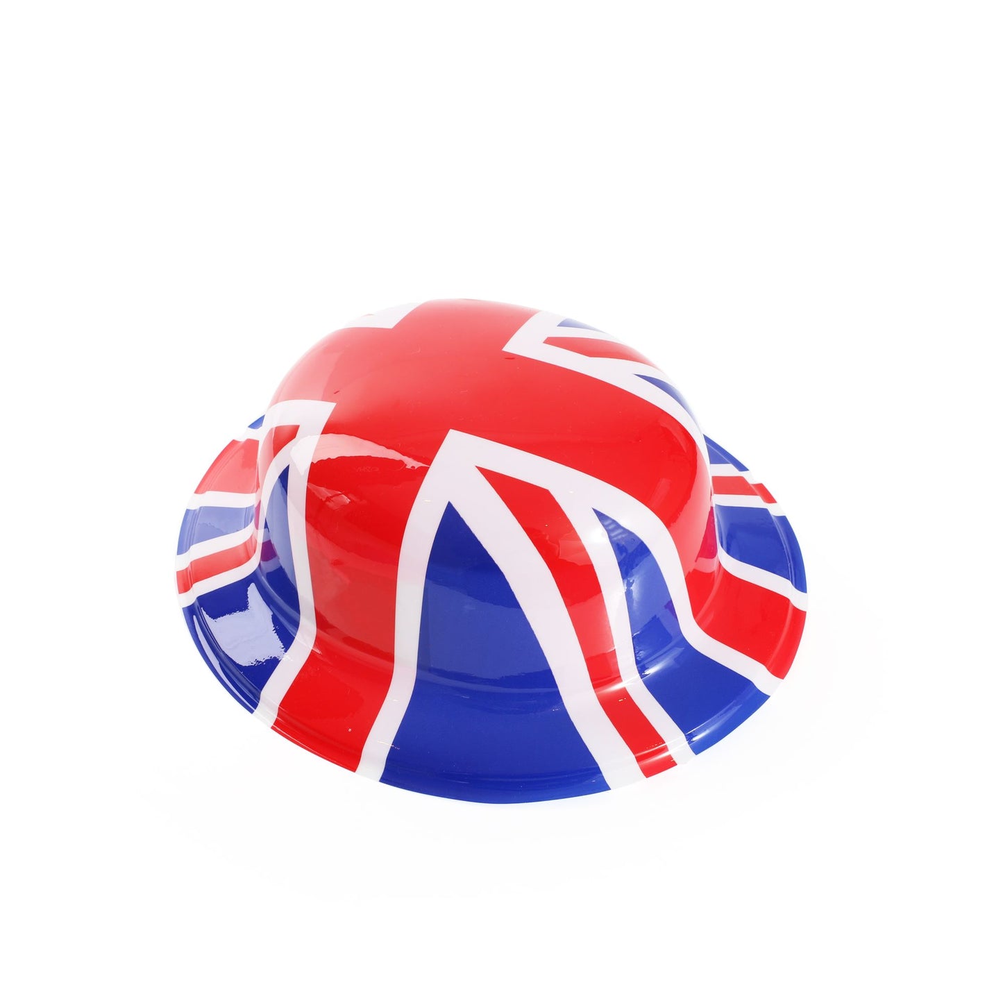 Union Jack Flag Bowler Hat Plastic