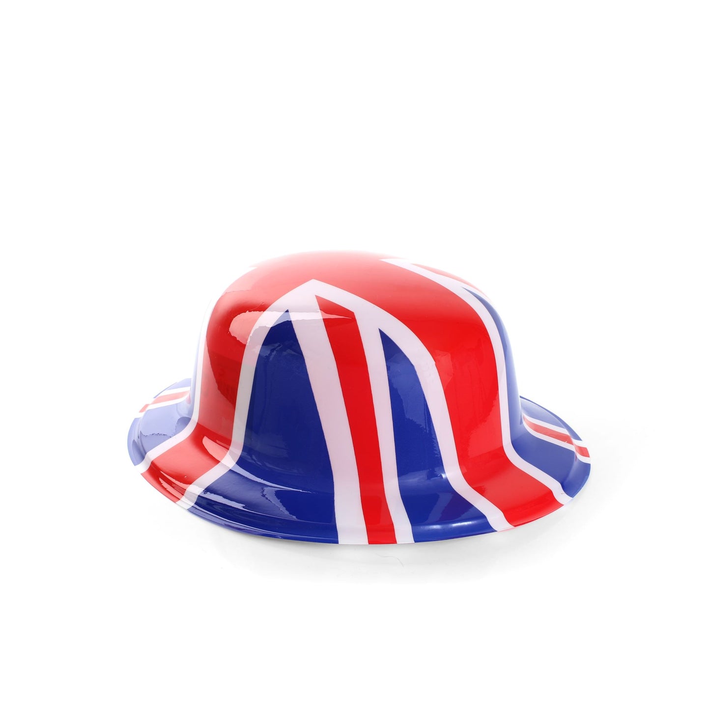 Union Jack Flag Bowler Hat Plastic