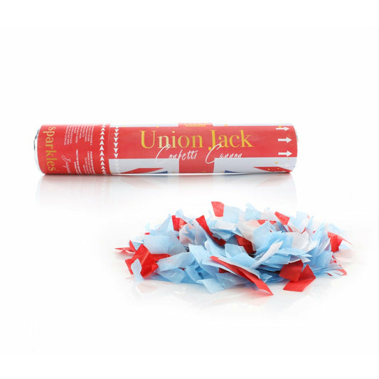 Union Jack Party Cannon 20cm Red White and Blue