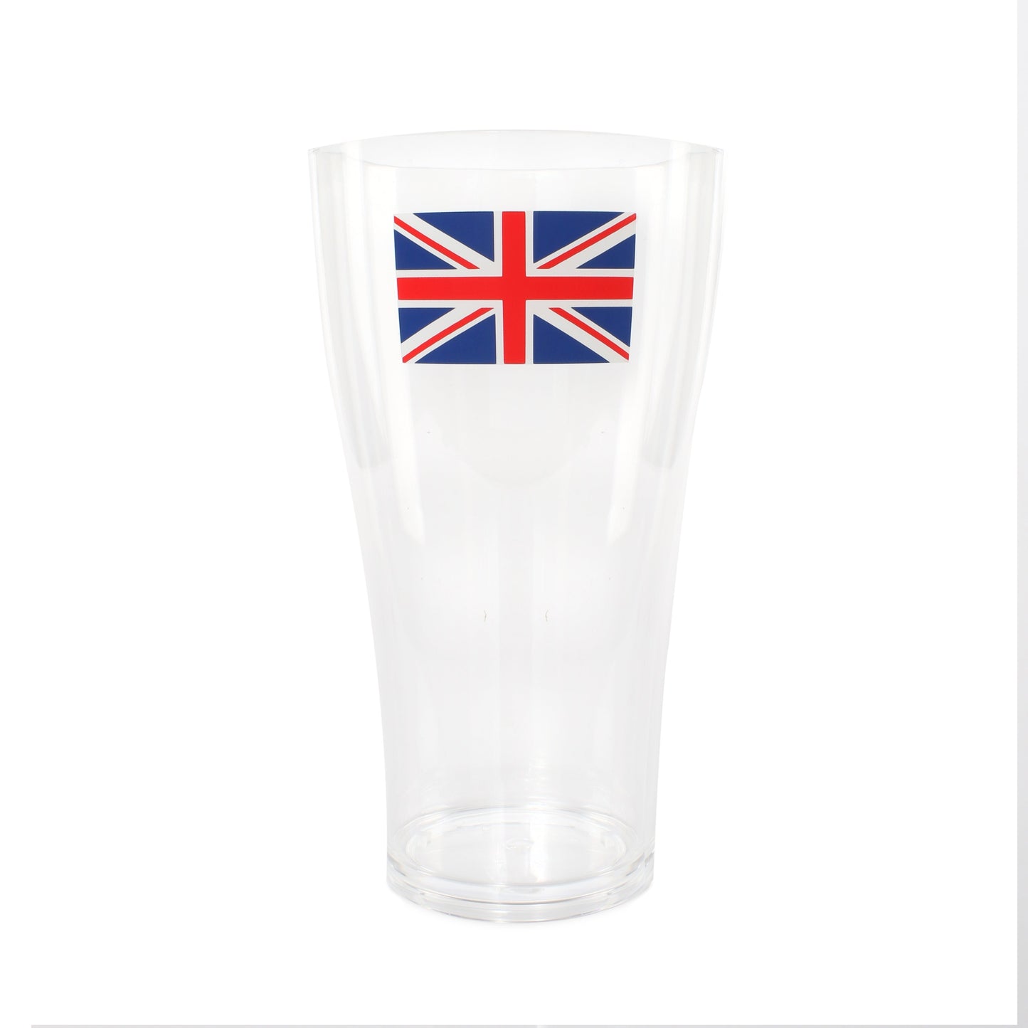 568ml HEAVY DUTY PLASTIC DISPOSABLE UNION JACK PINT CUP IN PACKS 12