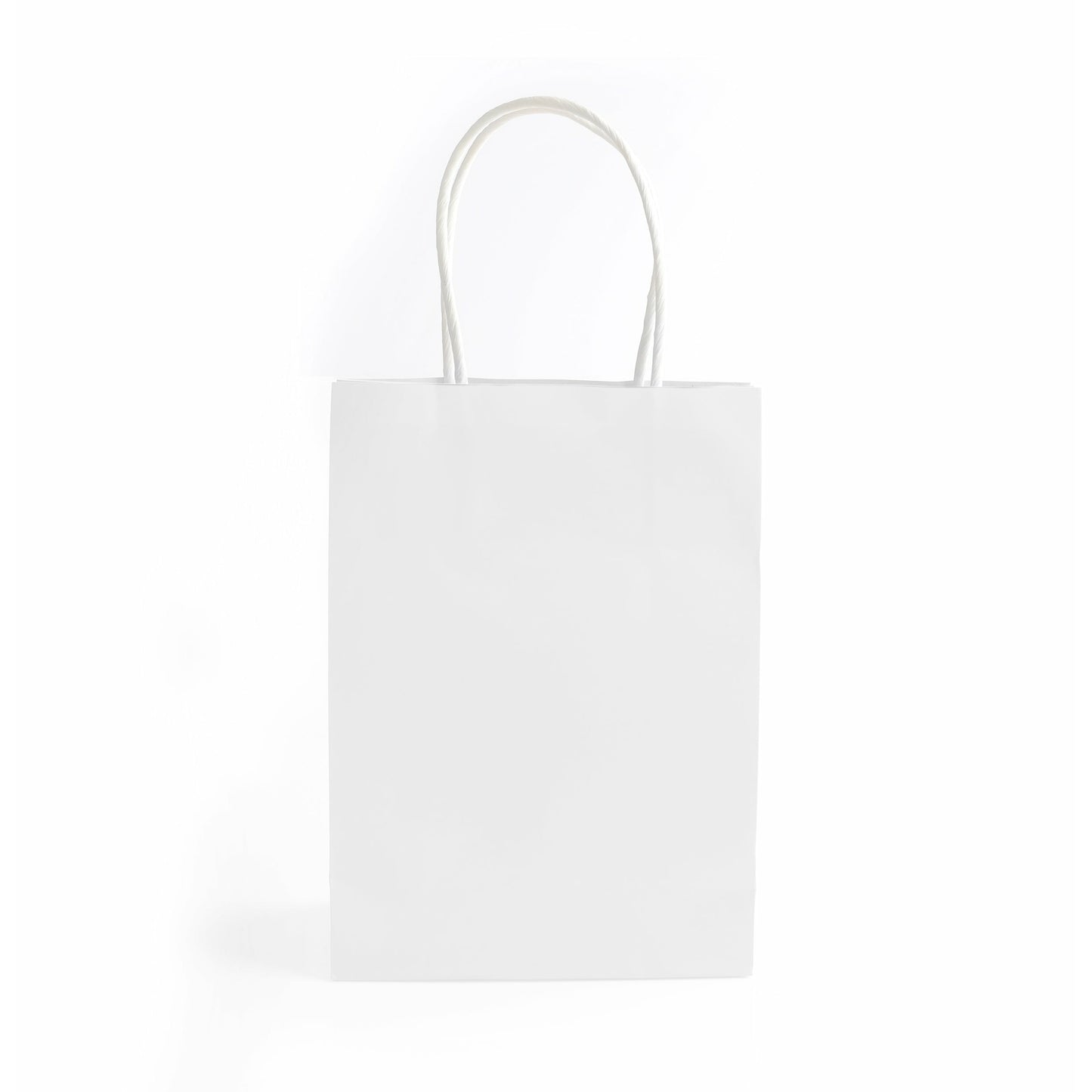 White Paper Bag with Handles
