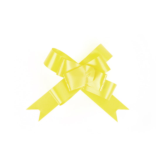 Yellow 6cm Pull Bows in 20's