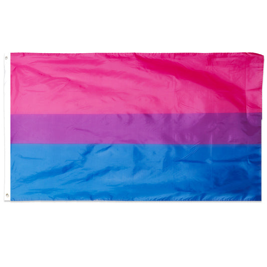Bisexual Gay Pride LGBTQ+ 5ft x 3ft Flag with Eyelets Bi-Pride