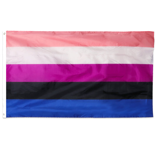 Genderfluid Pride LGBTQ+ 5ft x 3ft Flag with Eyelets