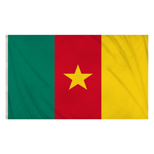 Cameroon 5ft x 3ft Flag with 2 Eyelets