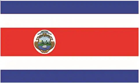 Costa Rica 5ft x 3ft Flag with 2 Eyelets