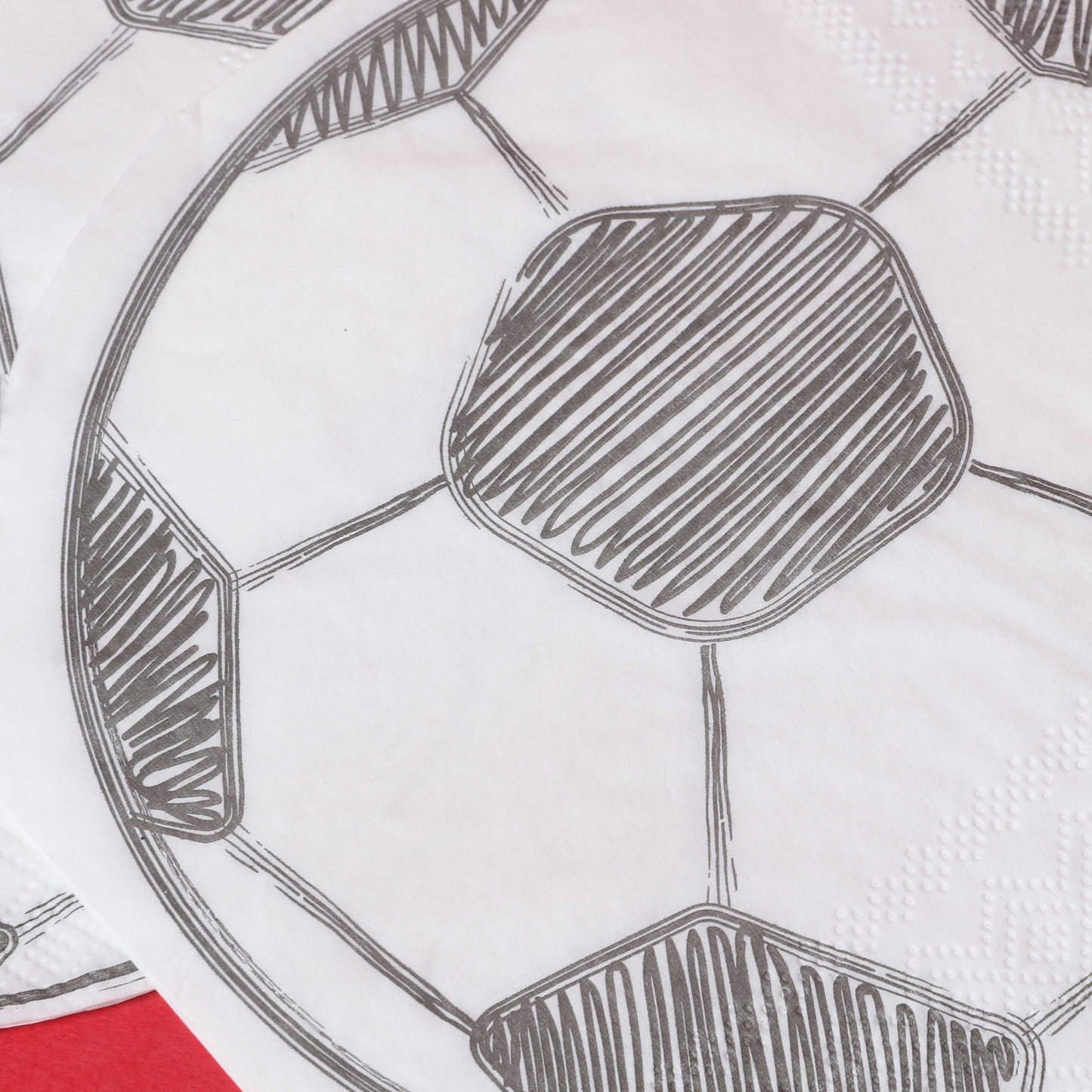 Round Football Shape and Design Paper Napkins Pack of 20