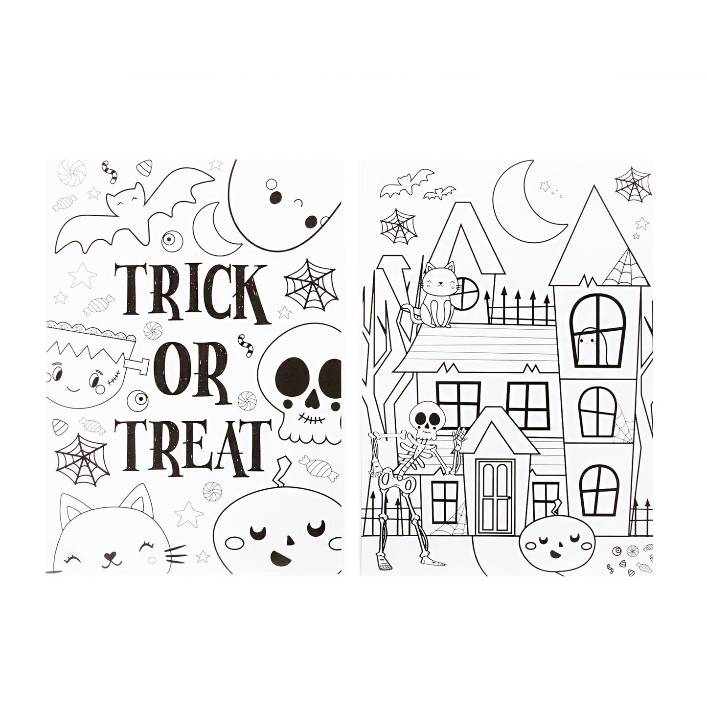 A4 HALLOWEEN COLOURING POSTERS PACK OF 2