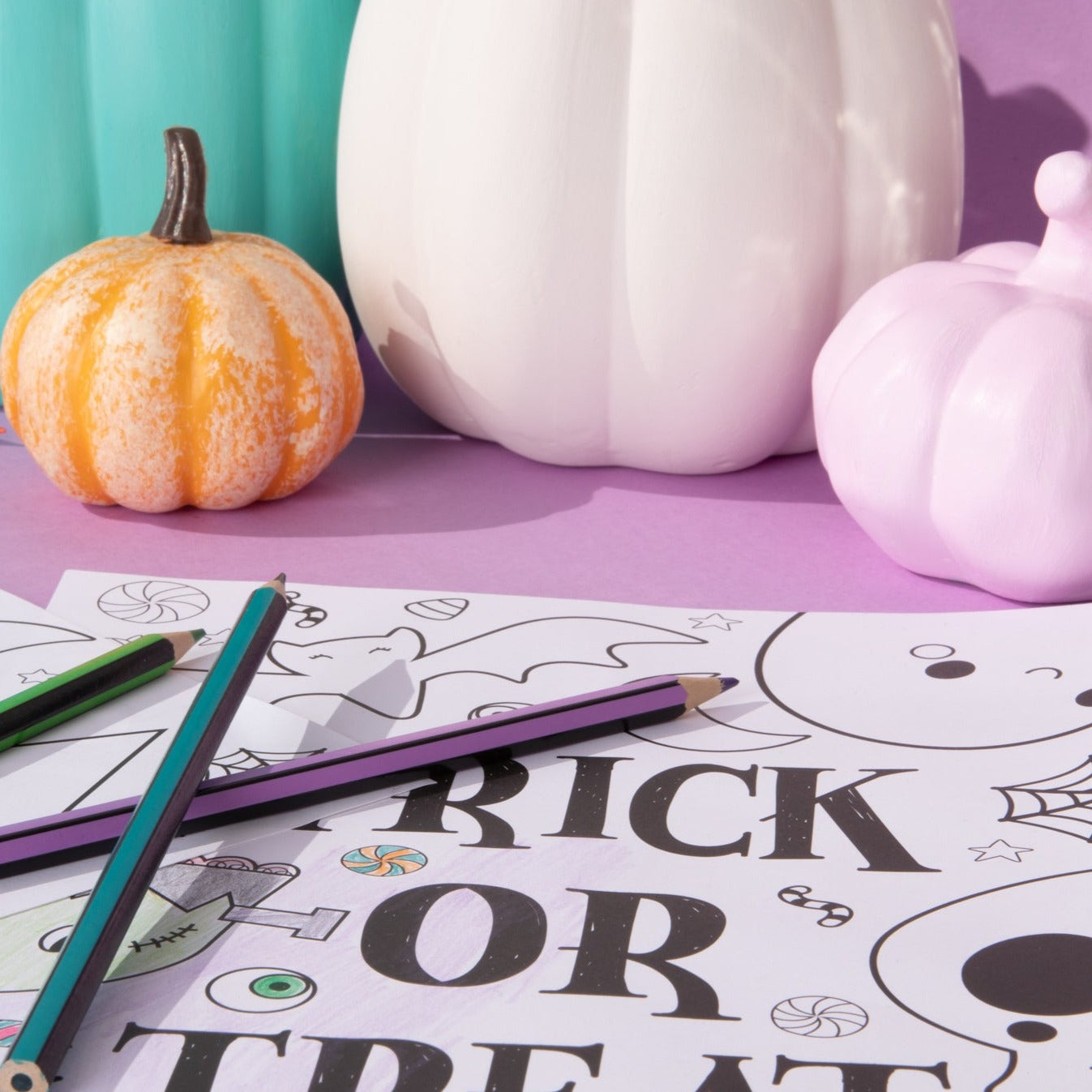 A4 HALLOWEEN COLOURING POSTERS PACK OF 2