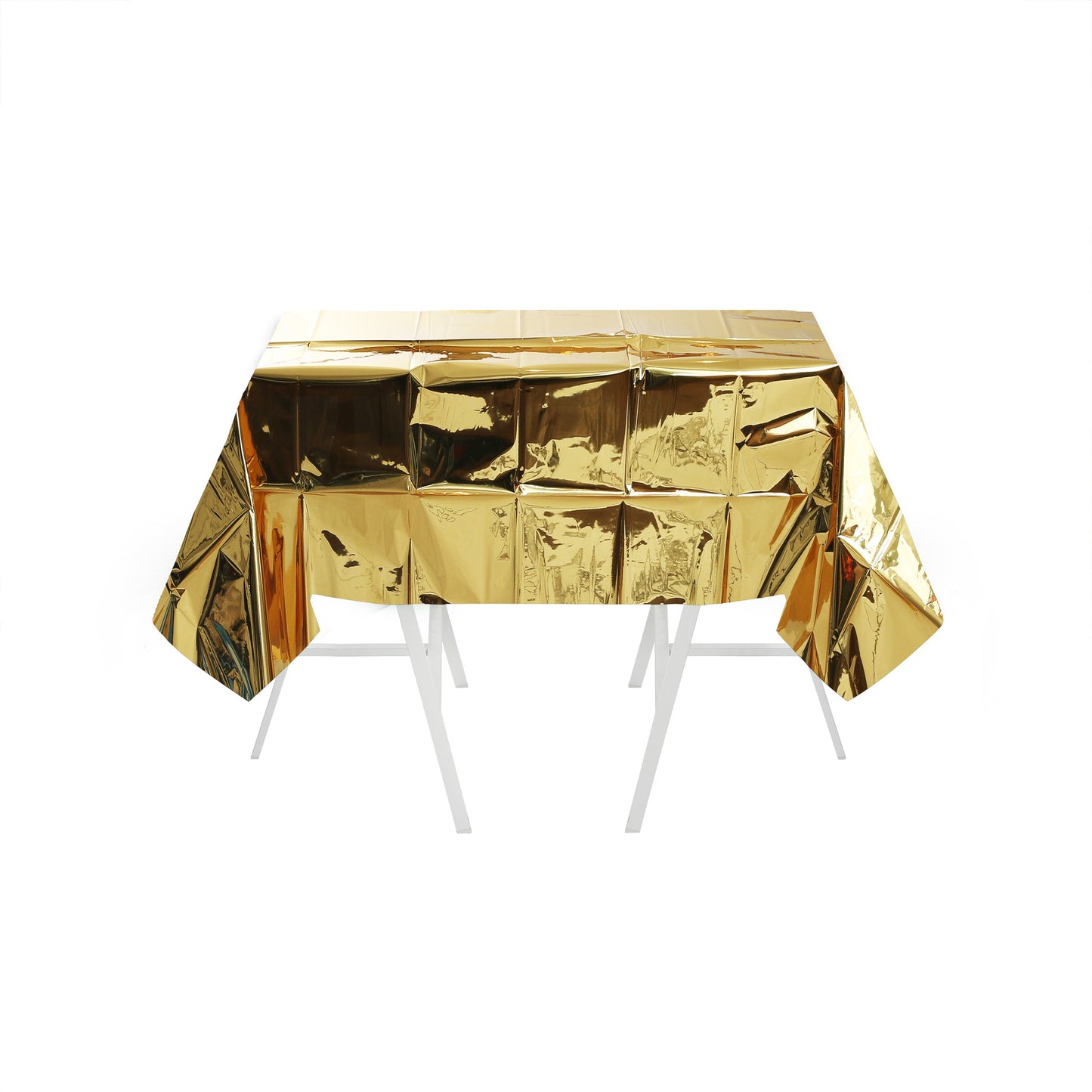 GOLD FOIL PVC DISPOSABLE TABLE COVER