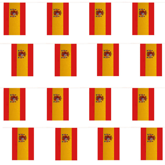 Spain 10 Metre PVC Bunting with 20 Flags