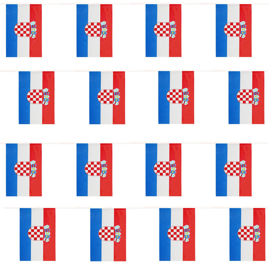 Croatia 10 Metre PVC Bunting with 20 Flags