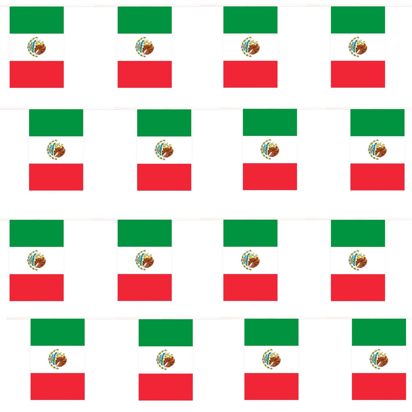 Mexico 10 Metre Polyester Bunting with 24 Flags