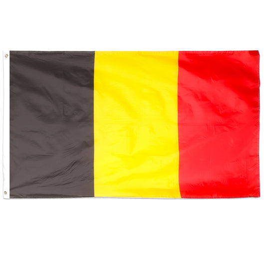 Belgium 5ft x 3ft Flag with 2 Eyelets