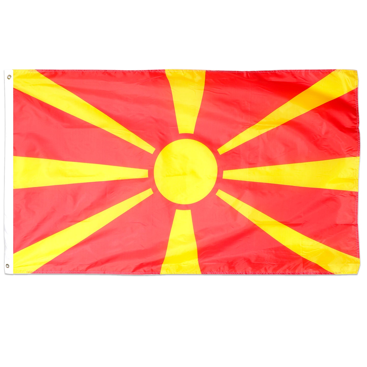 North Macedonia 5ft x 3ft Flag with 2 Eyelets