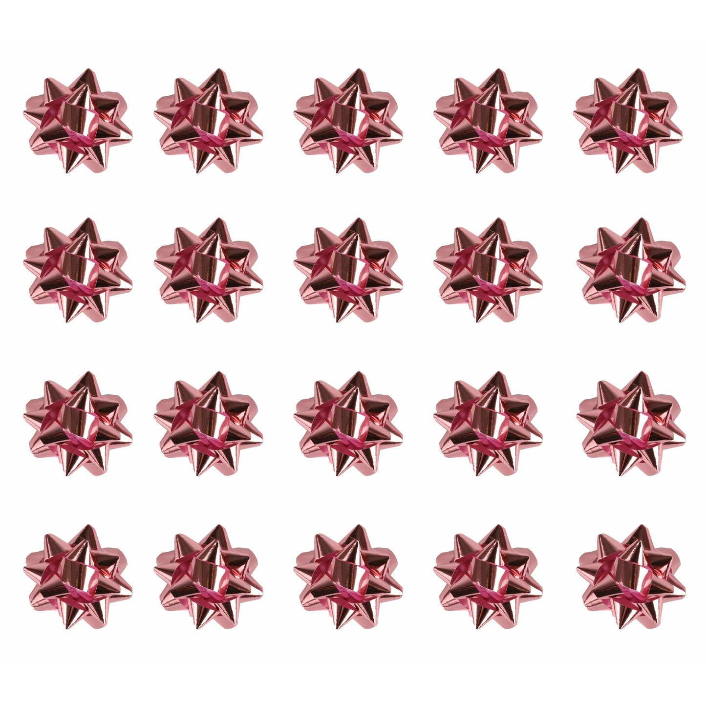 Medium Foil Bows Pink Pack 20
