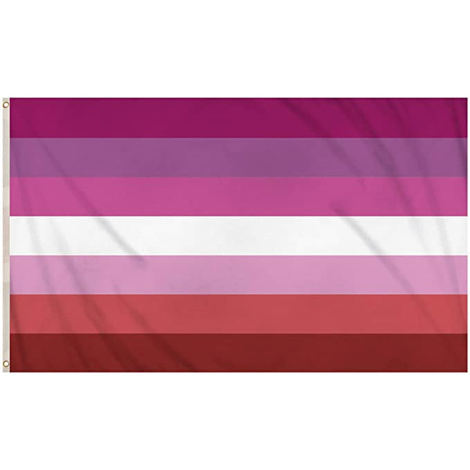 Lesbian Pride LGBTQ+ 5ft x 3ft Flag with Eyelets
