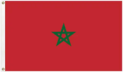 Morocco 5ft x 3ft Flag with 2 Eyelets