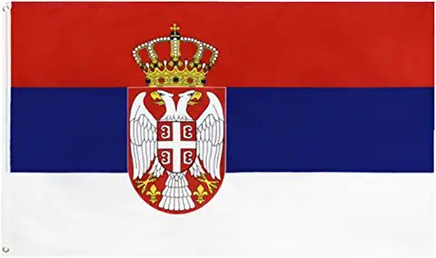 Serbia 5ft x 3ft Flag with 2 Eyelets