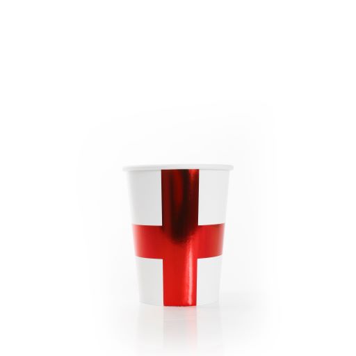 St George England Flag 9oz Paper Cups Pack of 10